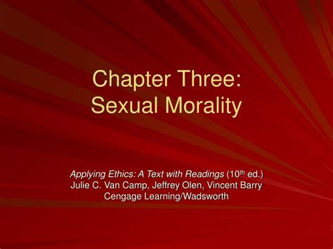 Ppt Chapter Three Sexual Morality Powerpoint Presentation Id684344