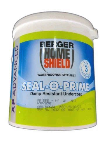 Berger Home Shield Seal O Prime Primer Paint 4 Ltr At Rs 3450bucket
