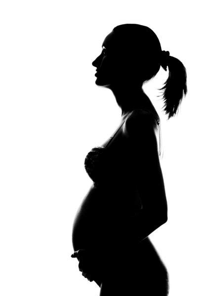 Silhouette Of Pregnant Woman Stock Photo By Nomadsoul