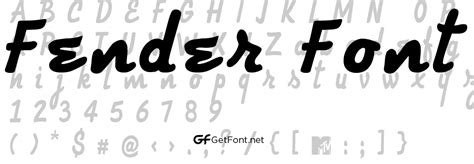 Download Fender Font Now Getfont