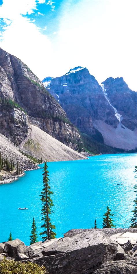 Download Wallpaper 1080x2160 Moraine Lake Banff National Park Lake