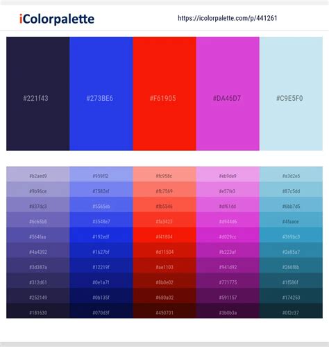 14 Latest Color Schemes With Royal Blue And Red Color Tone Combinations