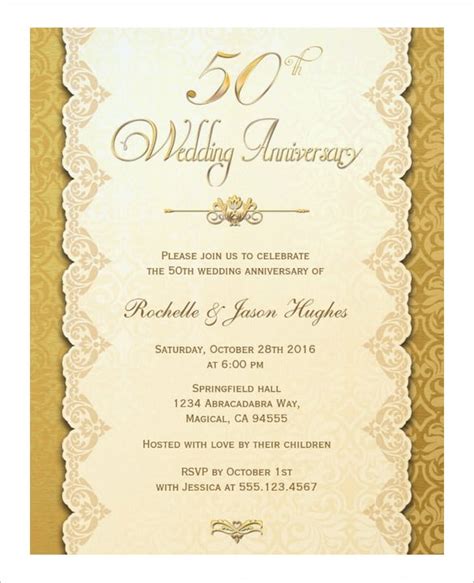 Anniversary Card Template 10 Free Sample Example Format Download