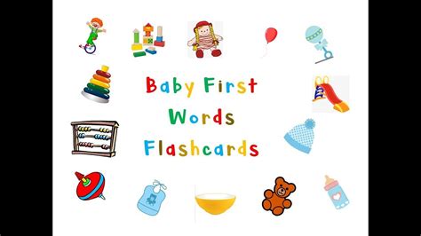 Baby First Words Flashcards Youtube