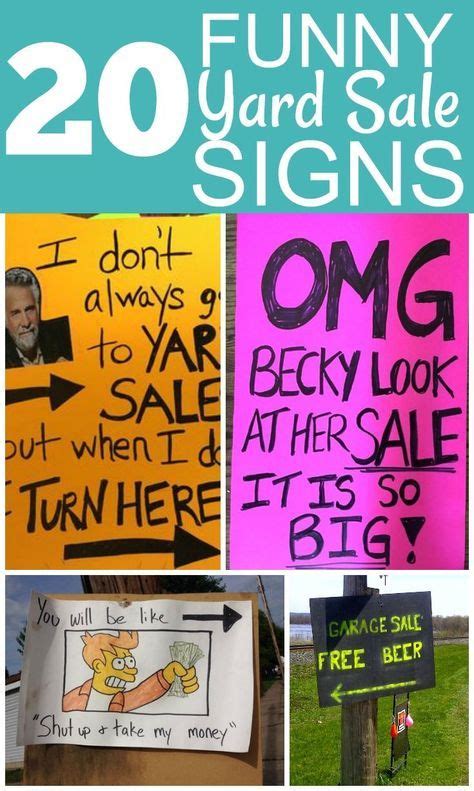 Super Funny Signs To Make Yards Ideas Yard Sale Organization Garage Sale Signs Yard Sale Signs