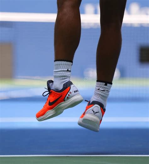 Grand Slam Champion Rafael Nadal Of Spain Wears Custom Nike Tennis