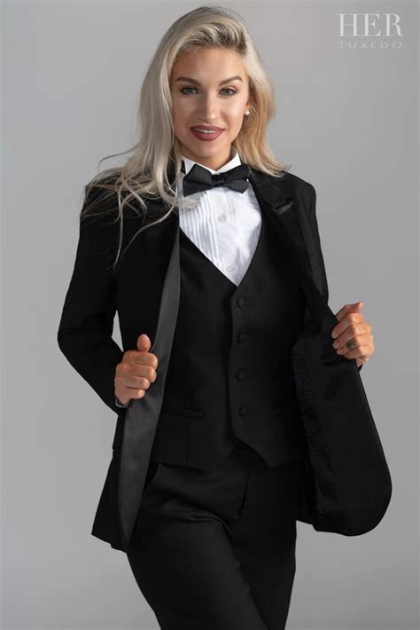 woman s black tuxedo suit her tuxedo costume noir mode costume prom tuxedo tuxedo dress