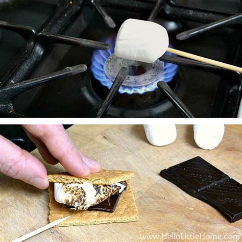 Indoor Smores How To Roast Marshmallows Indoors Hello Little Home