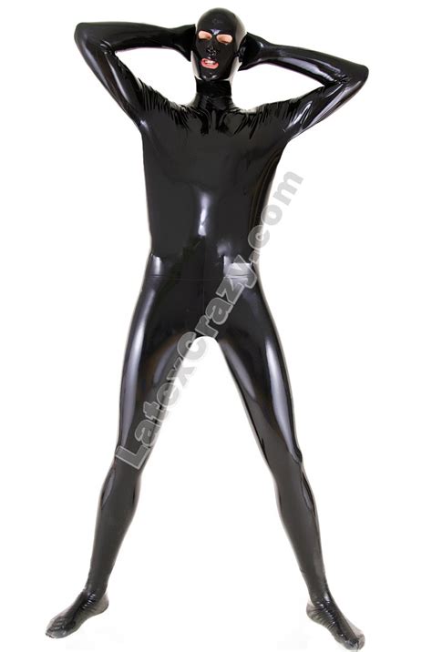 Heavy Rubber Catsuit With Mask Up To 4mm