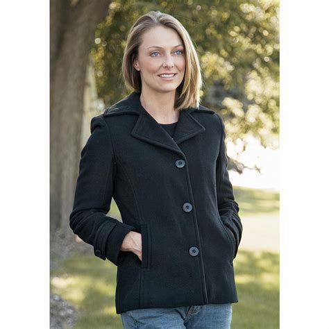 Long jackets add extra coverage from cold weather, so browse our selection to find a. Women's IZOD® Wool Car Coat, Black - 114058, Insulated ...