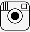 Instagram Logo Clipart Black And White - Instagram Logo Black And White ...