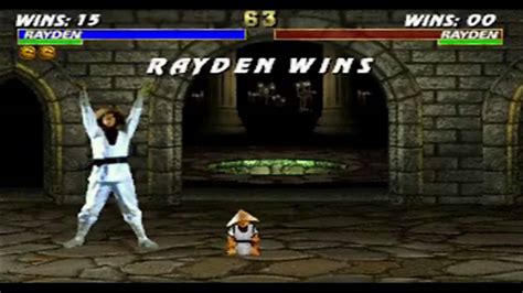 Mortal Kombat Trilogy Mk1 Raiden Babality Youtube