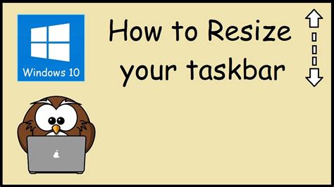 How To Resize Your Taskbar Windows 10 Youtube