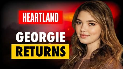 Where Is Georgie In Heartland Season Alisha Newton News Youtube