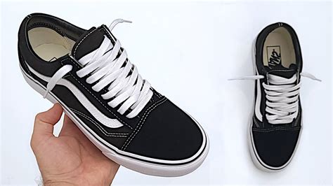 How To Loosely Lace Vans Old Skools For Long Laces Youtube