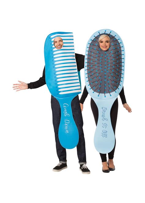 Comb Brush Couples Costume Funny Costumes