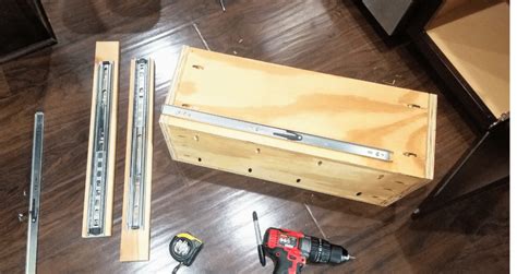 How To Install Drawer Slides On Old Kitchen Cabinets