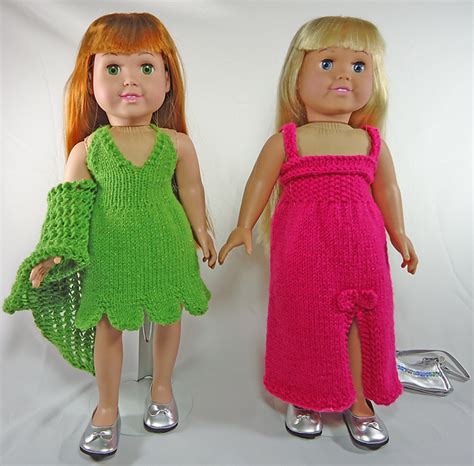 Ravelry Prom Dresses For 18 Inch Dolls Pattern By Frugal Knitting Haus