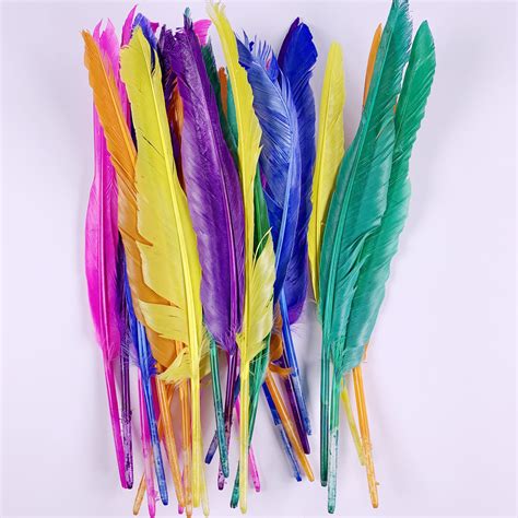 Coloured Craft Feathers Fluffy Colourful Mixed Pack For Crafts Etsy