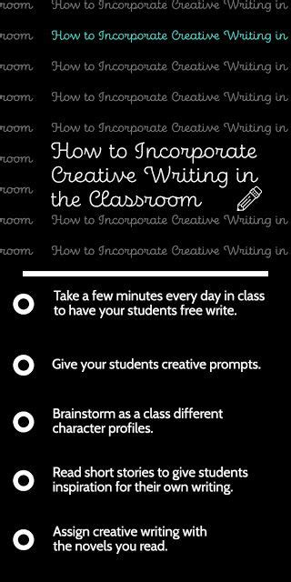How To Incorporate Creative Writing In The Classroom Creative Writing
