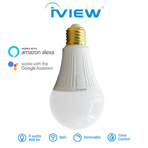 Iview Isb800 9w 800 850lm Multi Color Led Wi Fi Smart Light Bulb