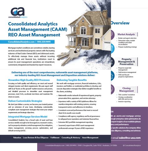 Real estate owned (reo) is the term for a property owned by a lender because it failed to sale in a foreclosure auction after the borrower defaulted on his or her mortgage. REO Asset Management | Consolidated Analytics