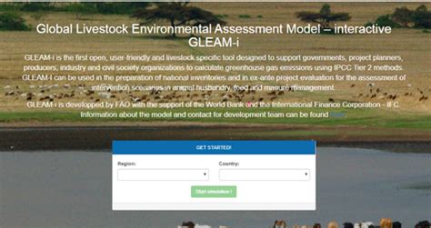 Global Livestock Environmental Assessment Model GLEAM An Excel Version Of The Model GLEAM I