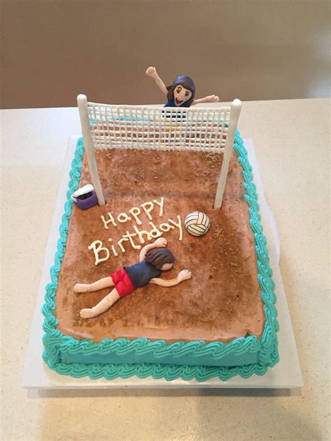 Volleyball Volleyball Birthday Cakes Volleyball Cakes Cake