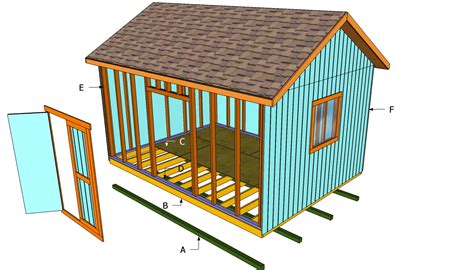 How To Build A 12x16 Shed Howtospecialist How To Build Step By