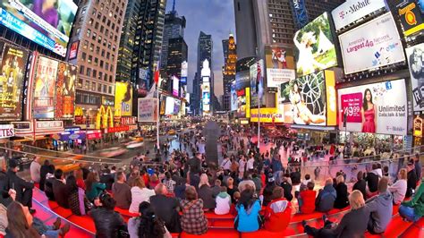 New York City Time New York City Time Square City Street Traffic