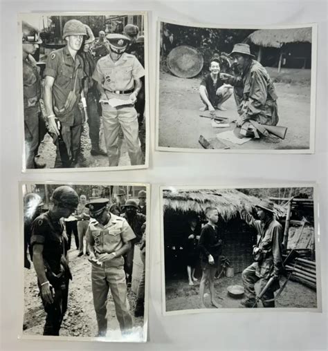 4 Vietnam Era 8x10 Bandw War Nvavc Photo 1968 Militaryarmy Soldiers