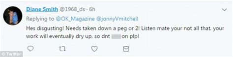 Jonny Mitchell Slammed For Posting Joke About Chyna Ellis Daily Mail