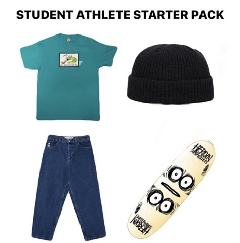 Student Athlete Starter Pack Skateboarding Know Your Meme