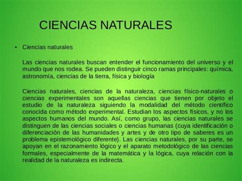 Ciencias Naturales