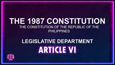 Audio Codal Article Vi Legislative Department 1987 Constitution