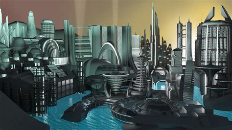 Michael Johnson Futuristic City Atro City