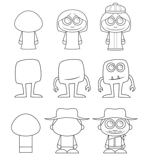 Cartoon Characters Drawing Step By Step At Explore