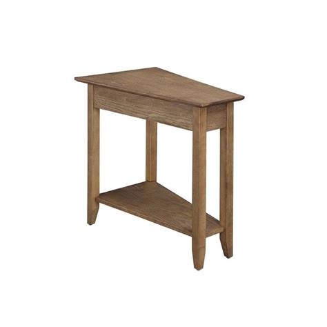 Convenience Concepts American Heritage Wedge End Table In Driftwood