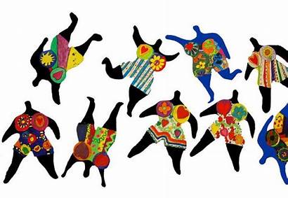 Niki Phalle Saint Nanas Tanzende Grundschule Kunstunterricht