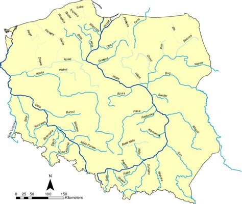 Mapa Fizyczna Polski Rzeki I Jeziora Rysunek Z Opisami Images And Photos Finder