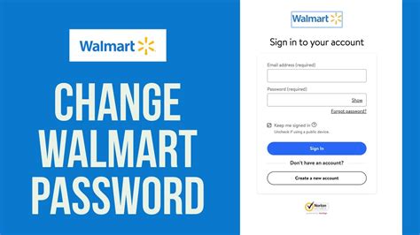 Walmart Tutorial How To Change Walmart Password Youtube