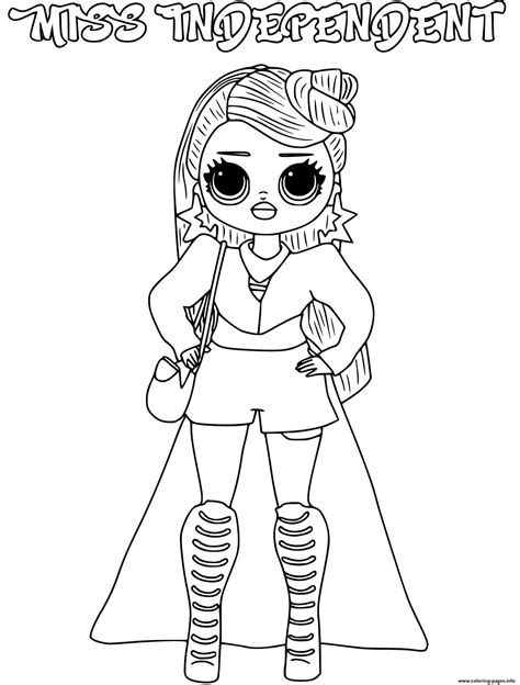 Miss Independent Lol Omg Coloring Page Printable