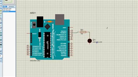 A Simple Arduino Led Example In Proteus The Engineering Projects