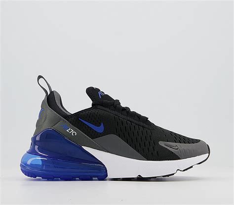 Nike Air Max 270 Gs Trainers Black Game Royal Iron Grey White Unisex