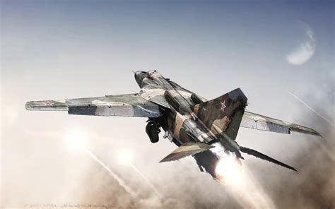 Download Wallpapers Mig 23 Fighter Mikoyan Gurevich Mig 23 Flogger Combat Aircraft Soviet