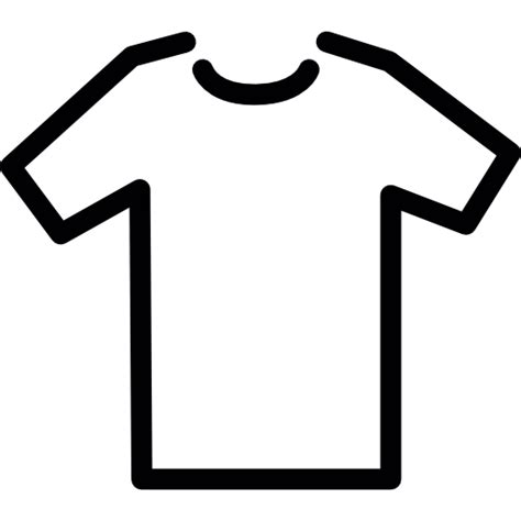 Free Icon T Shirt Model Outline In White