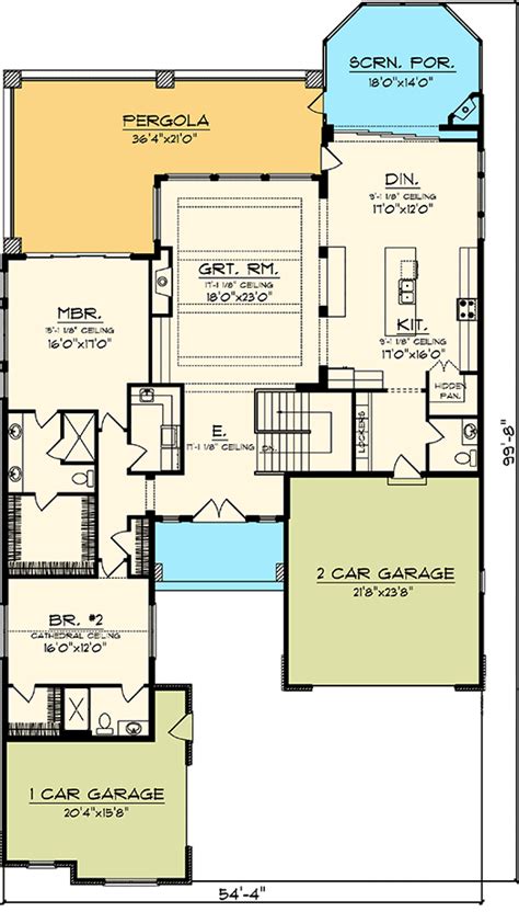 2 Bedroom Rustic Ranch Home Plan 89826ah Architectural Designs
