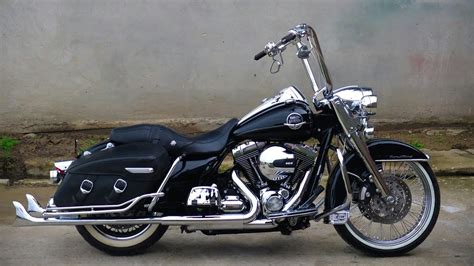 Harley Davidson Road King Classic Vicla Lowrider 2009 Black Youtube