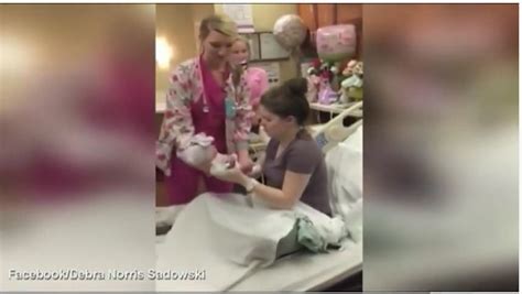 Go Ask Mum Mum Gets A Surprise When Shes Handed Her Newborn Baby Go