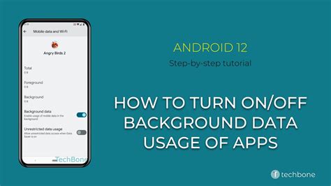 How To Turn Onoff Background Data Usage Of Apps Android 12 Youtube